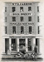[Wm D. Parrish, book bindery, paper & rag warehouse, paper books and stationery, 4 North Fifth Street, Philadelphia]