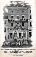 Wetherill's white lead, red lead, chemical glass, drug & dye stuff store. Wetherill & Brother, manufacturer of white lead & red lead litharge chrome yellow & green, oil vitrol, copperas, chemicals