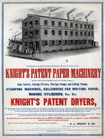 [Knight's patent paper machine, manufactory. A.L. Knight & Co.]