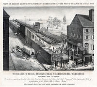 View of Robert Buist's city nursery & greenhouses No. 140 South Twelfth Str. Phila. 1846.