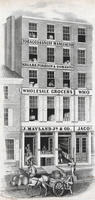 [J. Mayland, Jr. & Co. tobacco & snuff manufactory. Segars, foreign & domestic. Wholesale grocers, N.W. corner of Third and Race Streets, Philadelphia]