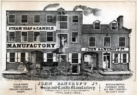 John Bancroft, Jr. soap and candle manufactory. No. 19, Wood St. betw. 2nd & 3rd Sts. & Vine and Callowhill Sts. Philadelphia.