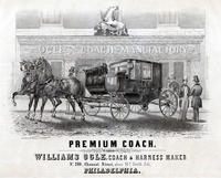 Williams Ogle, coach & harness maker No. 280, Chesnut [sic] Street, above 10th south side, Philadelphia.