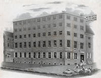 [Morocco leather manufactory, B. D. Stewart, S.E. corner of Willow Street and Old York Road, Philadelphia]