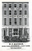W. P. Hacker, importer and wholesale dealer in china, glass, queensware & fancy goods, No. 60, North Second Street, Philadelphia.
