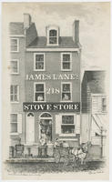 [James Lane's stove store, No. 218 North Third Street, Philadelphia]