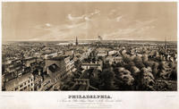 Philadelphia, from the State House steeple, north, east and south.