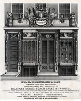 Wm. H. Horstmann & Sons No. 51, North Third Street Philadelphia, manufacturers and importers of military goods, coach laces, & fringes, epaulettes, swords, sashes, buttons, laces, chapeaux, pistols, holsters, saddle-cloths, banners, flags, embroideries, &