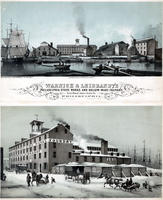 Warnick & Leibrandt's Philadelphia stove works and hollow-ware foundry. First wharf above Noble St. Philadelphia.