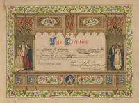 [Marriage certificate]