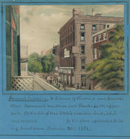Swaim's building, s.e. corner of Chestnut and Seventh street.