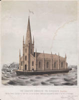The Floating Church of the Redeemer, Philadelphia. Built by Clement L. Dennington of New York for the Churchmen's Missionary Association for Seamen.