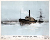 Steam tugs, Columbus and Alert. Vessels of all classes towed to and from sea and about the harbor; towing to and from Schuylkill and all other descriptions promptly attended to. S. Flanagan No. 78 South Delaware Avenue.
