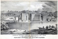 Joseph Ripka's mills. Manayunk 21st Ward Philadelphia. Manufacturer of all description of plain and fancy cottonades for men & boy's clothing warehouse 32 So. Front St.