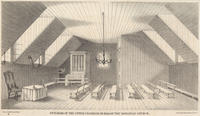 Interior of the upper chamber or hall of the Moravian Church, of 1742.