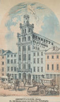 Bennett's Tower Hall, clothing bazaar, no. 518 Market Street, bet[ween] 5th & 6th, Philadelphia.