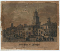 State-house in Philadelphia. (In bemfelben bie Unabbangigfeits=Erflarung ver 13 norbameritanifchen colonien am 4. Juli 1776 zum erften male verlefen.)