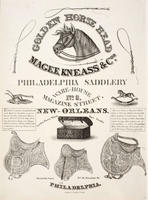 Magee, Kneass & Co. Philadelphia Saddlery, ware-house no. 6 Magazine Street, New-Orleans, manufactory, no. 18 Decatur St., Philadelphia.