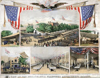 View of the Philadelphia volunteer refreshment saloons.