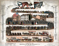 View of the reception of the 29th Regiment, P. V., at Philadelphia.