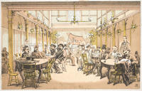 [Detail from circular of views of the interior of a concert hall and saloon, probably F. & L. Ladner's Military Hall, 528-532 North Third St. Philadelphia]