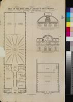 Plan of the Mercantile Library of Philadelphia. 10th Street above Chestnut.