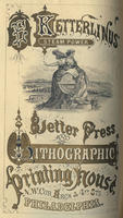 E. Ketterlinus steam power letter press and lithographic printer, Arch and Fourth street, Philadelphia.