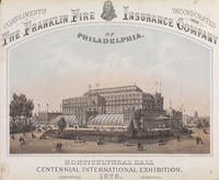 Horticultural Hall, Centennial International Exhibition. 1876. Fairmount Park Philadelphia.