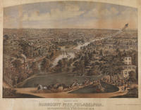 Birdseye view of Fairmount Park, Philadelphia, with the buildings of the International Exhibition 1876