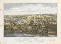 Bird's eye view, Centennial buildings. 1876. Fairmount Park, Philadelphia.