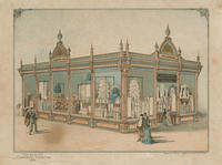 Exhibit at the Centennial Exposition 1876.