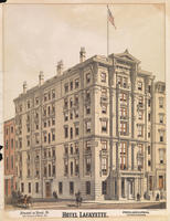 Hotel Lafayette. Situated on Broad St. betw. Chestnut & Walnut sts. Philadelphia Pennsylvania.