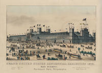 Grand United States Centennial Exhibition 1876. Main Building. Fairmount Park, Philadelphia.