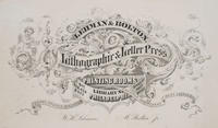 Lehman & Bolton. Steam power lithographic & letter press printing rooms. Nos 418, 420 & 422 Library Street. Opposite Post Office.