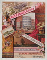 Geo. S. Harris & Sons, printers, engravers, lithographers, 718, 720, 722 & 724 Arch Street, Philadelphia.