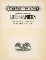 [Specimen sheet for Theodore Leonhardt & Son, Commercial Lithographers 922 Locust Street Philadelphia, PA.]