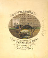 O.N. Thacher, wholesale & retail hat, cap, & fur ware-house Nth Third St. No. 40 opposite the City Hotel Philadelphia.
