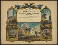 Certificate of Honorary Membership of the Weccacoe Fire Company. Philadelphia.