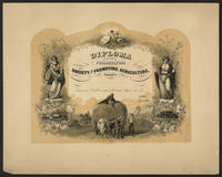 [Diploma of the Philadelphia Society for Promoting Agriculture at the annual exhibition held at Powelton, Philadal Sept. 1860]