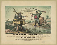 Grand result. Buying guns, ammunition, and fishing tackle from Paul Meyers, 625 South Second St., and 212 Vine St., Philadelphia, Pa.