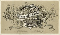 Lehman & Bolton steam power lithograph & letter press printing rooms. Nos. 418, 420 & 422 Library Street, Philadelphia. Opposite Post Office.