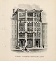 Catalogue illustration - Exterior view of factory.