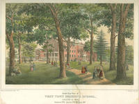 South east view of West-town Boarding School. Chester Co. Penna. Instituted 1794, opened 1799, enlarged 1847.