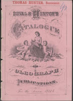 Thomas Hunter, successor. Duval & Hunter's catalogue of oleograph publications for the season 1873-4.