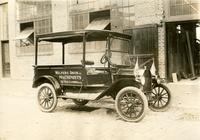 [Ford Model T truck with signage "Walker & Davis Inc., Machinists, Ruth & Cambria Sts."]