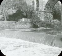 [Wissahickon Falls, near the Philadelphia & Reading Railroad bridge, at the junction of Wissahickon Creek and the Schuylkill River.]