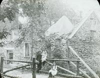 [Wooden foot bridge near the old Livezey mill on the Wissahickon Creek, Philadelphia.]