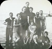 [Group portrait of bathers, Chesapeake Bay.]