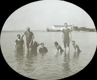[Bathers swimming in the Chesapeake Bay.]