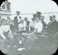 [Group portraits aboard the Ericsson en route to Betterton, Md.]